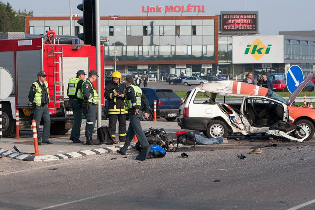 Per avariją šalia Vilniaus žuvo motociklininkas (papildyta)