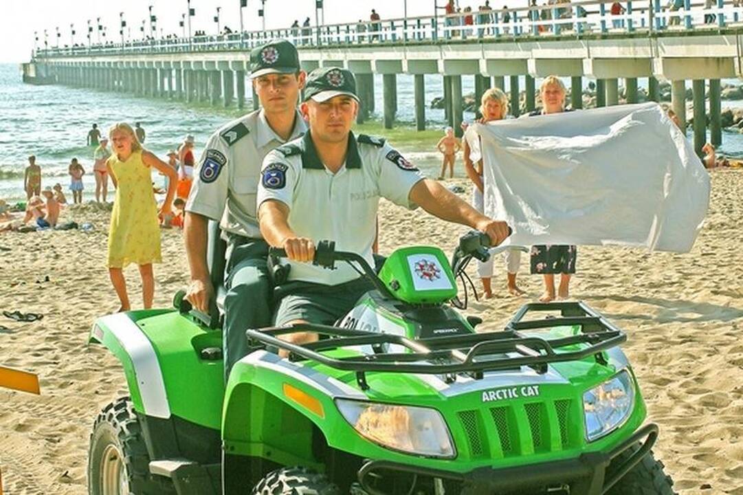 Policija: Palangoje poilsiaujantys žmonės galės jaustis saugūs