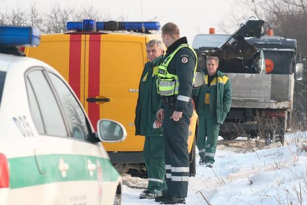 Dėl nevalytų kelių - dujų avarija Naujojoje Vilnioje