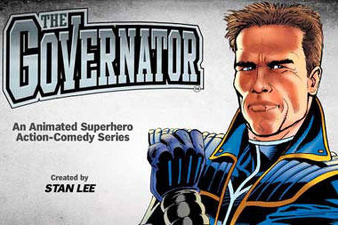 A.Schwarzeneggeris tapo komiksų superherojaus Governatoriaus prototipu