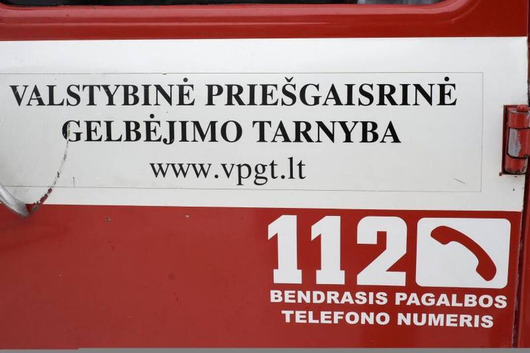 Kaune ugniagesiai skubėjo padėti medyje įstrigusiam vaikui 