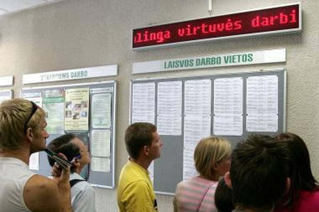 Per savaitę darbo biržoje - 730 naujų bedarbių