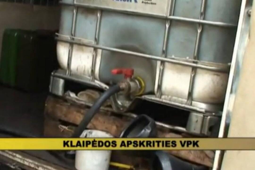 Klaipėdoje demaskuota nelegali degalinė