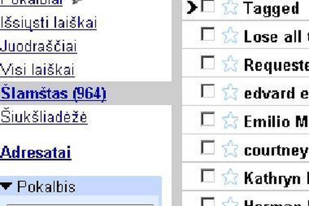 97 proc. e.laiškų sudaro interneto šiukšlės