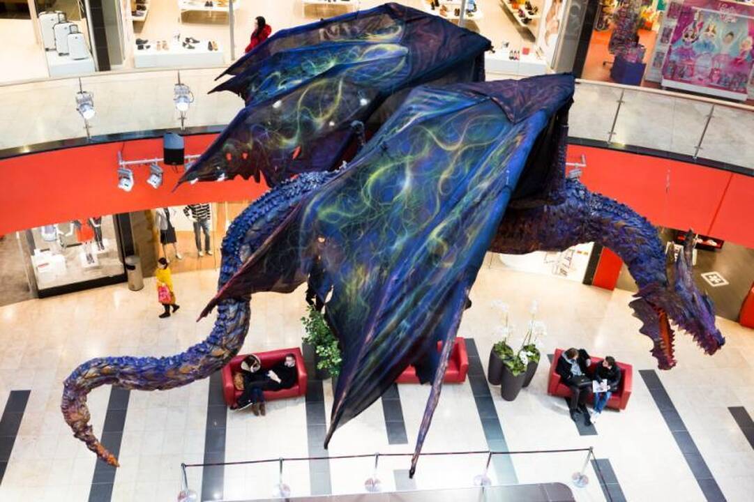 Drakonų parodoje Vilniuje – 500 kilogramų sveriantys drakonai