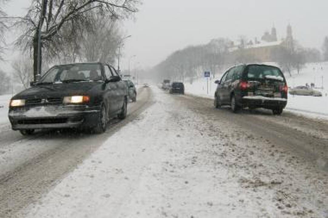 Važiavimo sąlygos sudėtingos