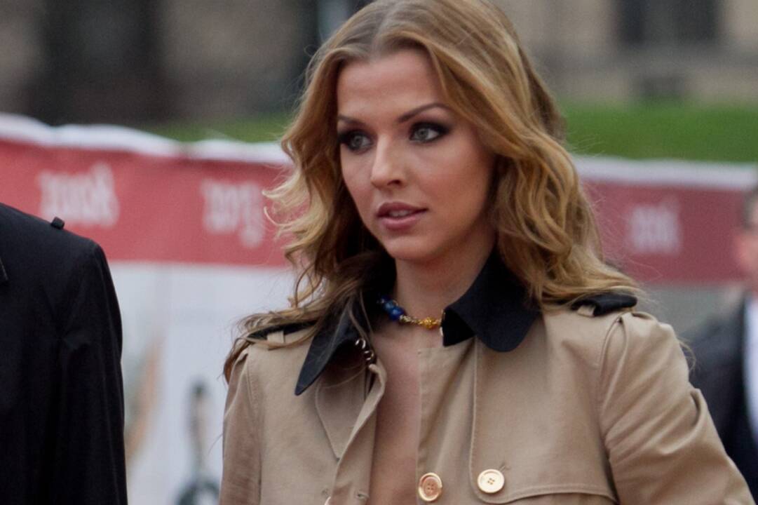 Į laidos filmavimą V.Poderytė atvyko su sūnumi 