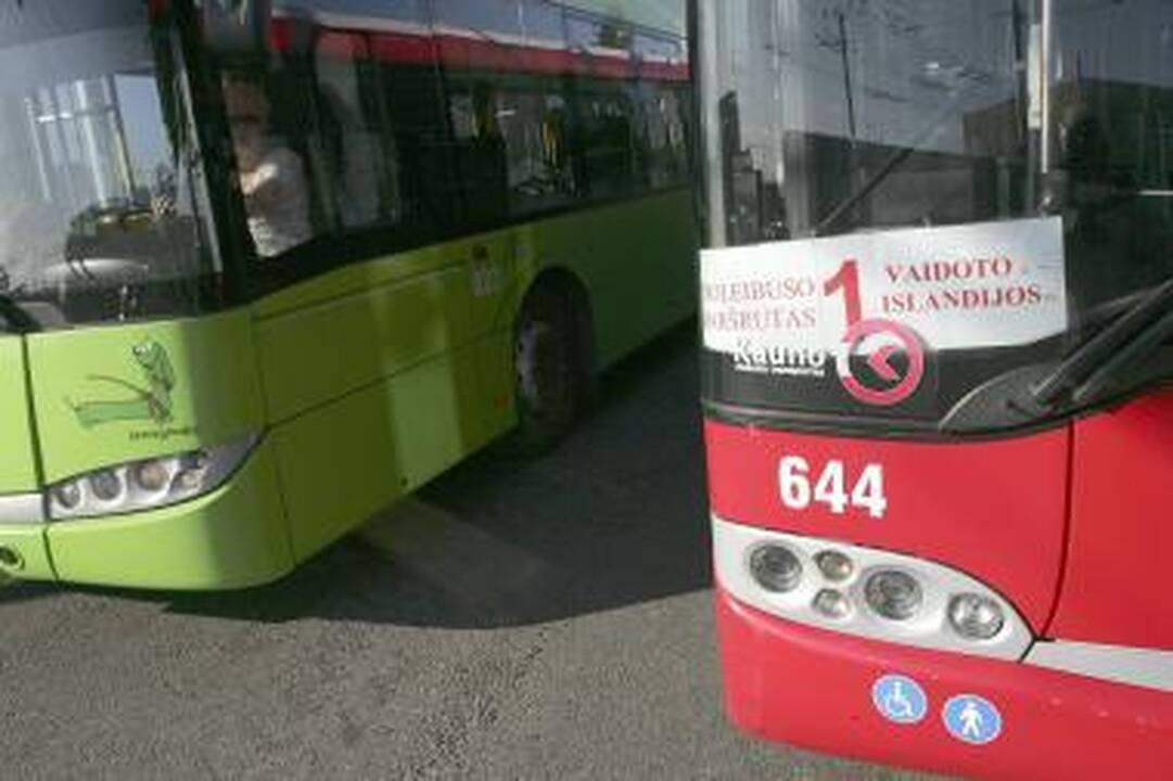 Kaune vėl streikavo dalis troleibusų vairuotojų 