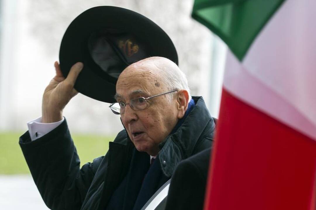Italijos politikos veteranas G.Napolitano perrinktas šalies prezidentu