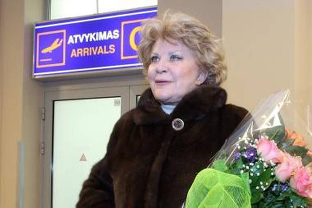 J.Obrazcova jau Vilniuje: sakiau, kad būtinai atvyksiu