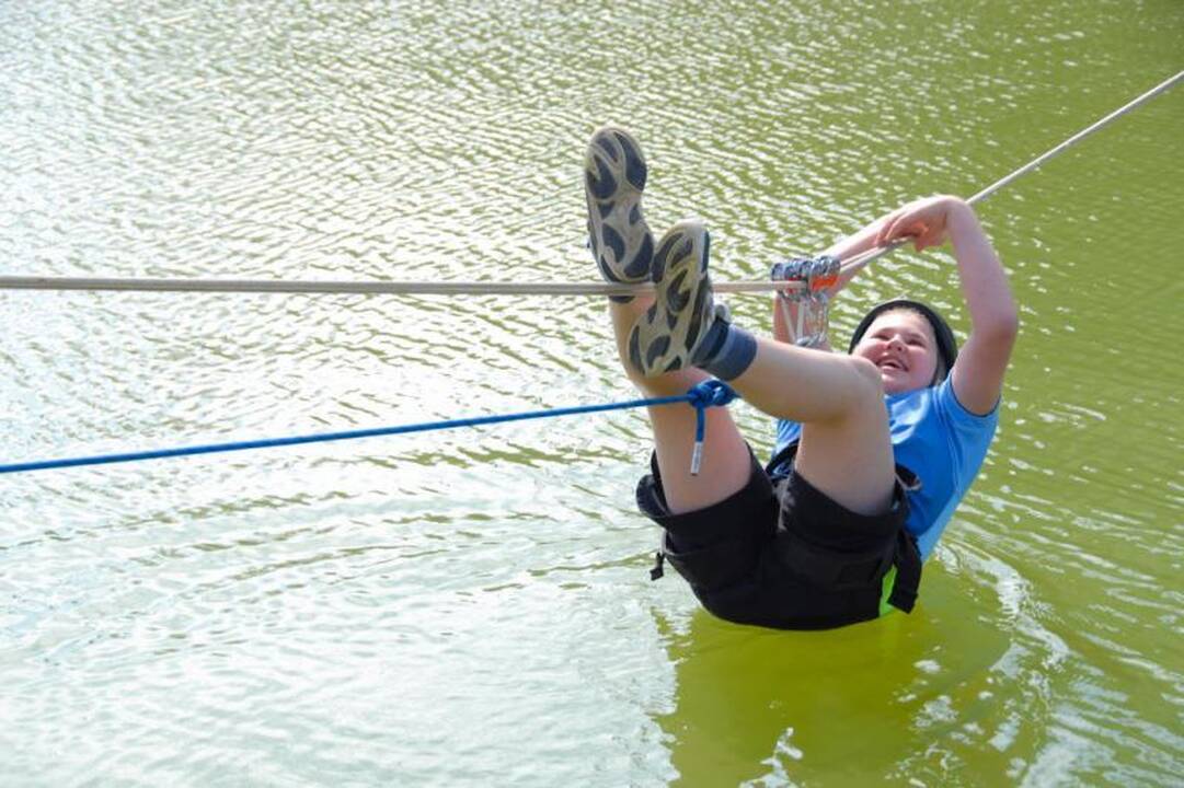 Jaunųjų sportininkų stovykloje - pliūpsnis adrenalino