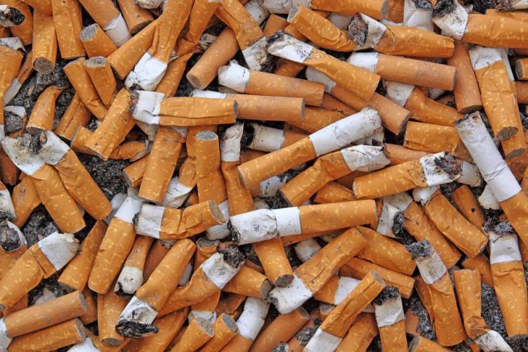 Kokią žalą gamtai daro cigarečių nuorūkos?