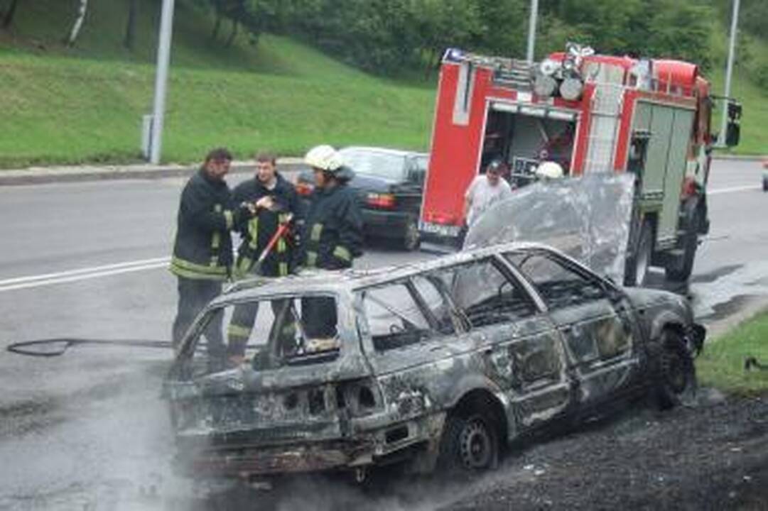 Kaune sudegė automobilis (nuotr.) 