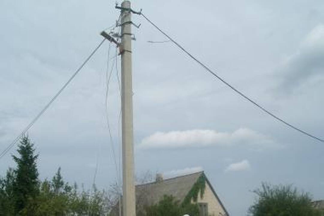 Lietuvoje be elektros - apie 1,5 tūkst. vartotojų