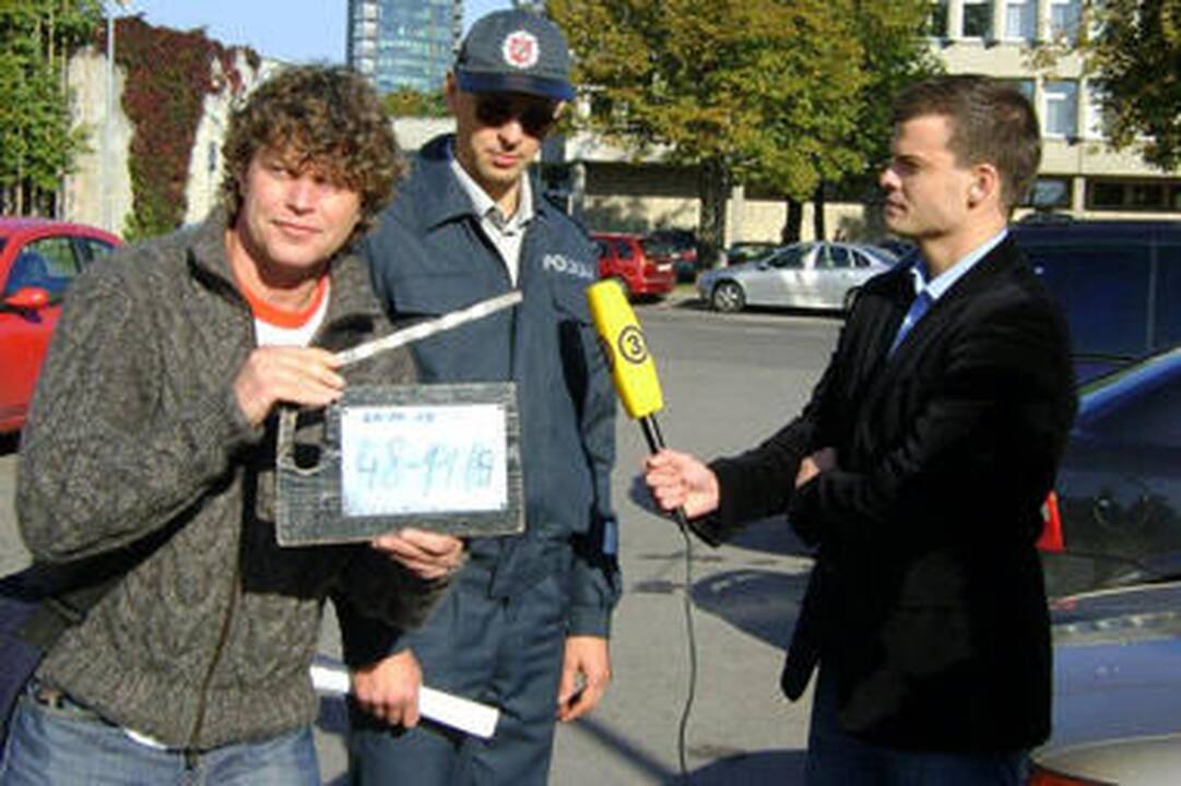 TV3 sporto žurnalistas M.Rainys nusifilmavo seriale