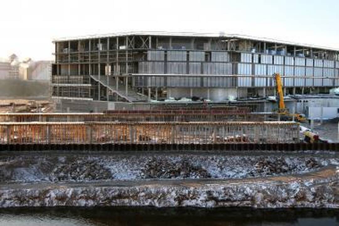 Žalgirio arena pradėta šildyti, darbai sparčiai juda į priekį