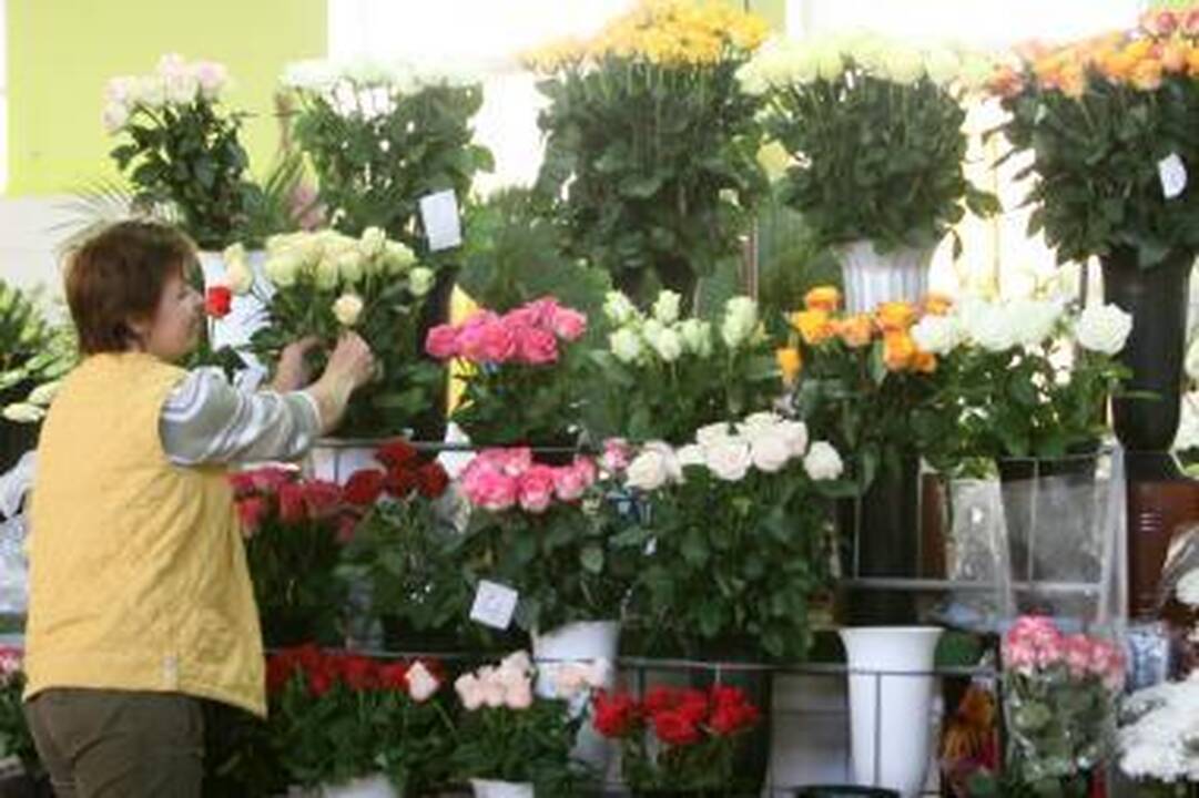 Motinos dieną Klaipėdoje suaktyvėjo prekyba gėlėmis