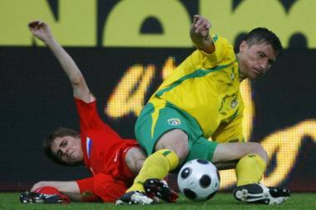 Švedijos futbolo čempionato mače T.Žvirgždauskas pašalintas iš aikštės