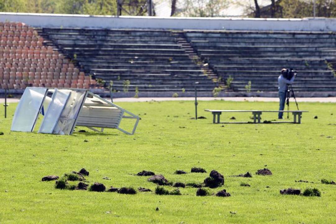 Vandalai nuniokojo Vilniaus „Žalgirio“ stadioną