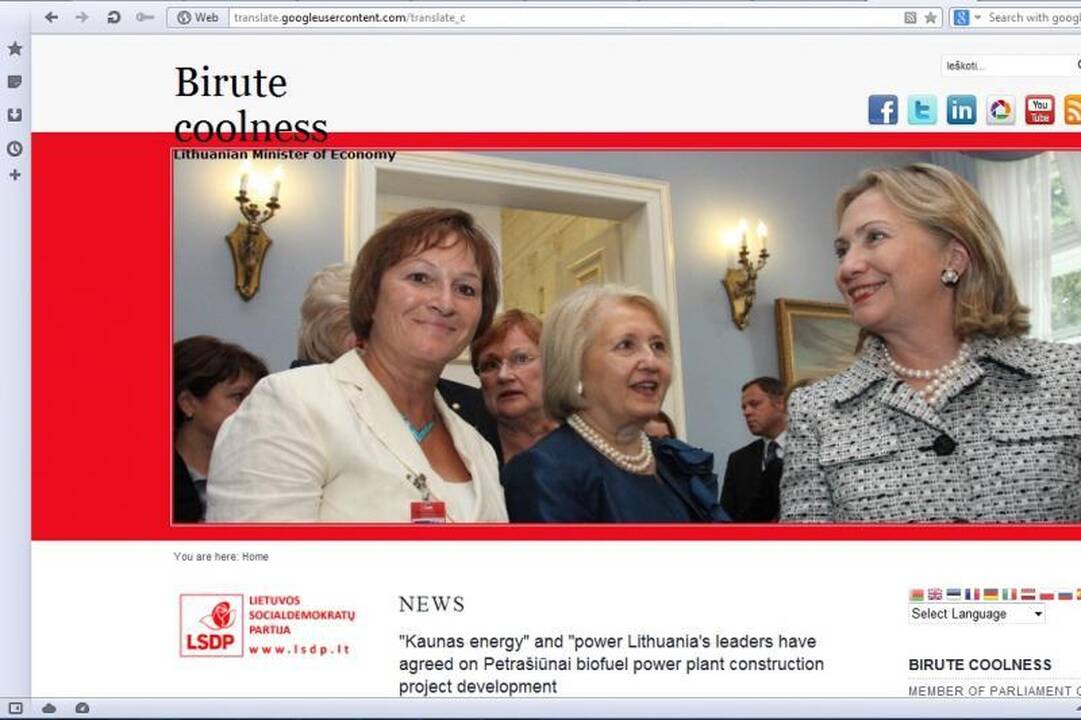 Ūkio ministrė internete prisistato Birute Šauniąja - Svalka