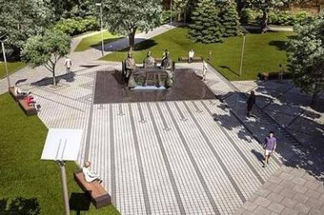 Paminklas broliams Vileišiams Vilnių papuoš 2012 metais