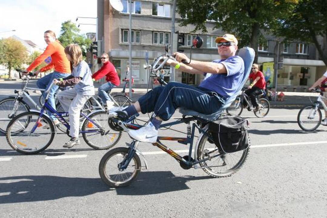 Dviračių skambučiai išjudino Klaipėdą