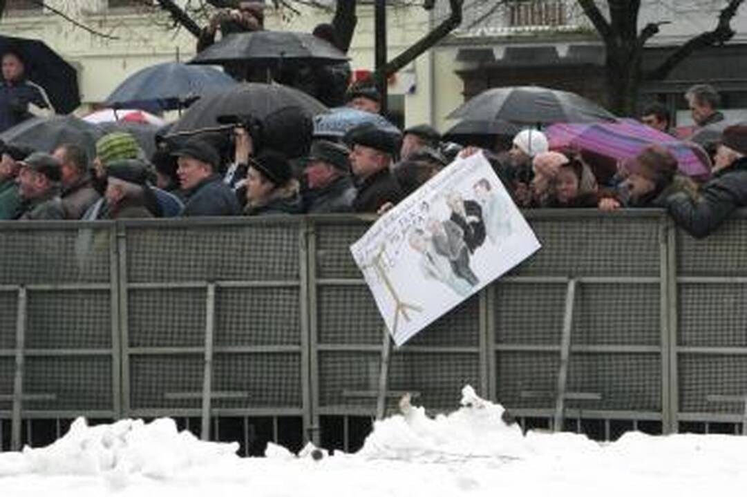 V.Šustausko mitingas praėjo be incidentų (atnaujinta 13.10 val.)