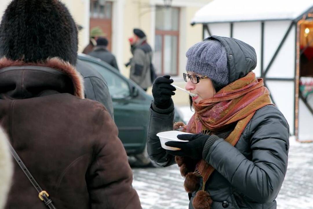 Pūga neatvėsino klaipėdiečių noro paskanauti žuvienės  