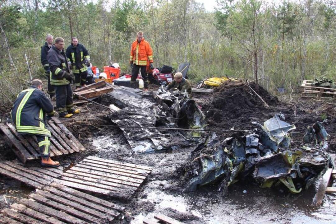 Avariją patyręs orlaivis užteršė nedidelį žemės plotą