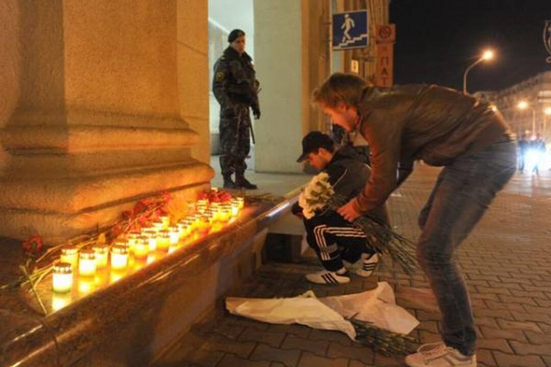 Balandžio 13-oji Minske paskelbta gedulo diena