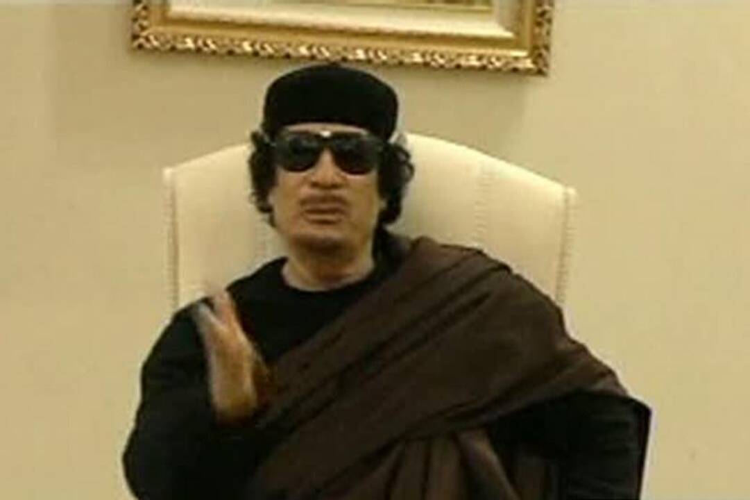 M.Kadhafi pasirodė per televiziją