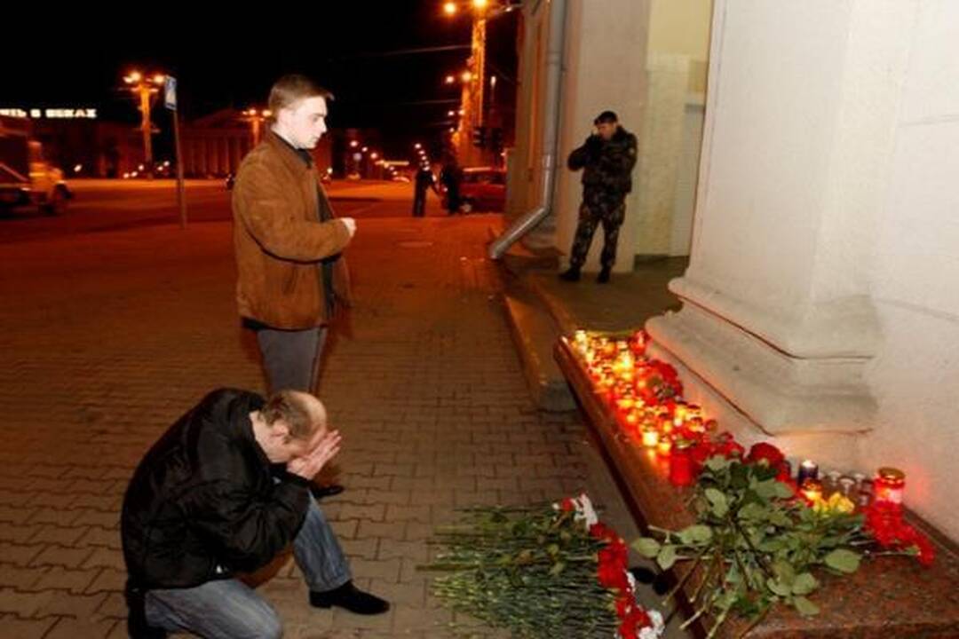 Balandžio 13-oji Minske paskelbta gedulo diena