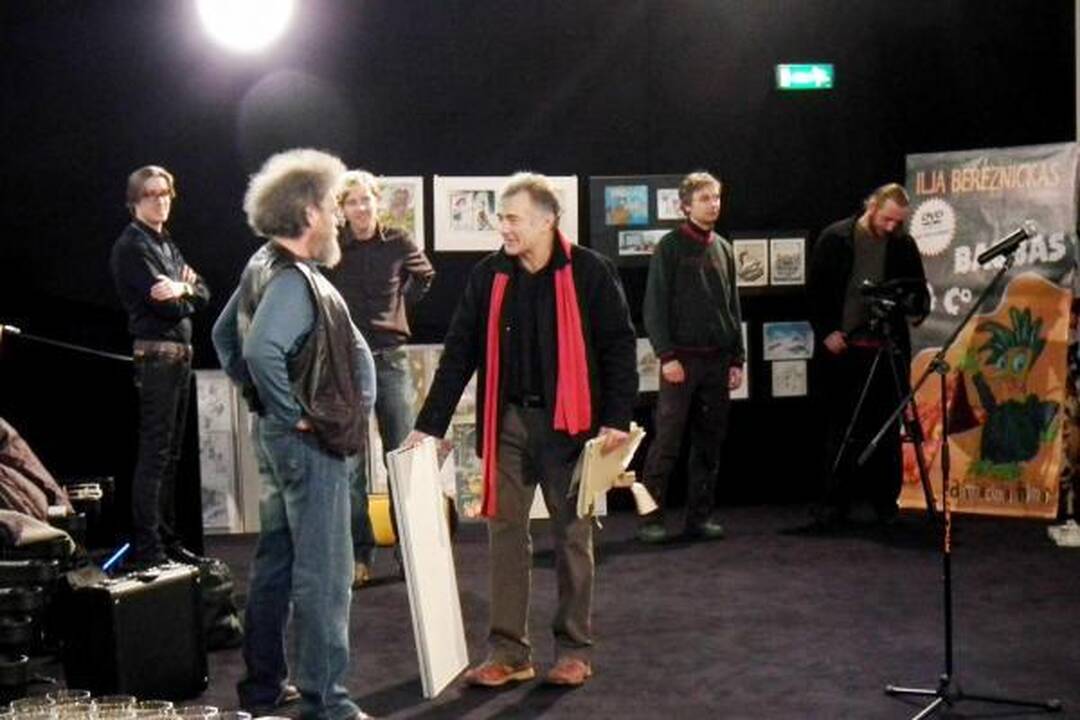 Lietuvių animacijos klasiko I.Bereznicko kūrybos vakare dalyvavo ir pats Baubas