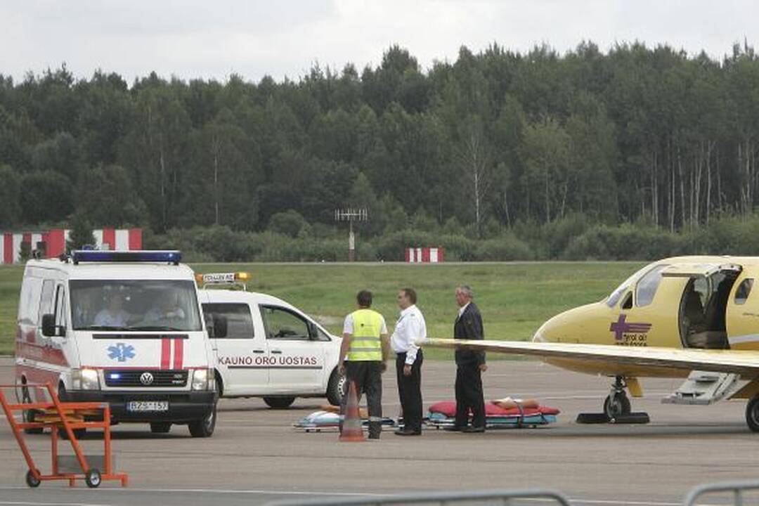 Į Čekiją išskraidintos dvi traumas patyrusios skautų dviratininkės (atnaujinta)