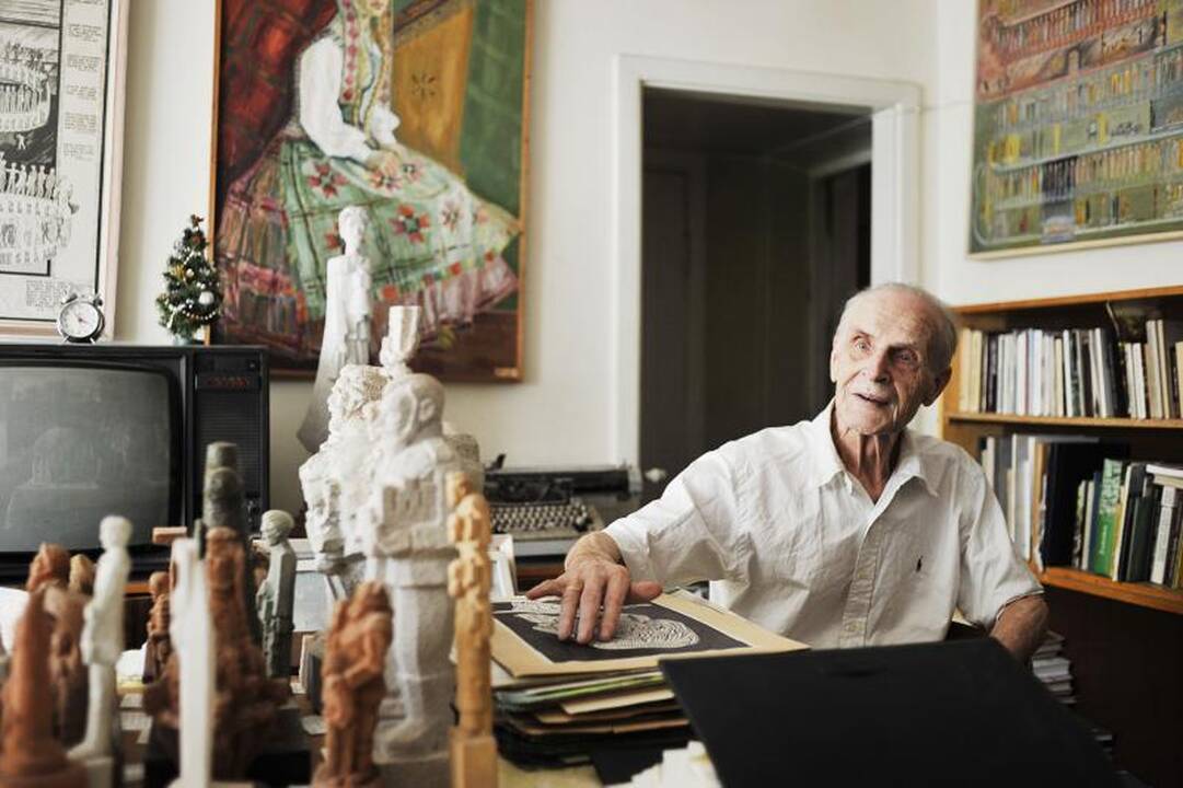 90-metis kraštotyrininkas L.Juozonis: aš dar turiu parako