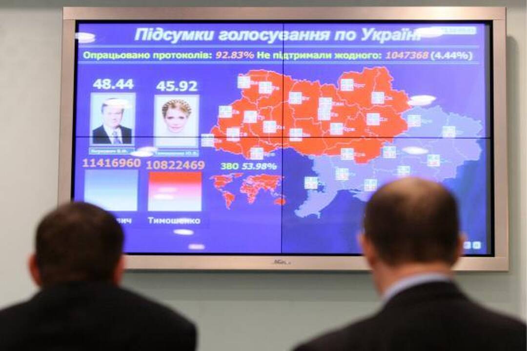 Ukrainos prezidento rinkimai: J.Tymošenko jau nebepavys V.Janukovyčiaus (papildyta)