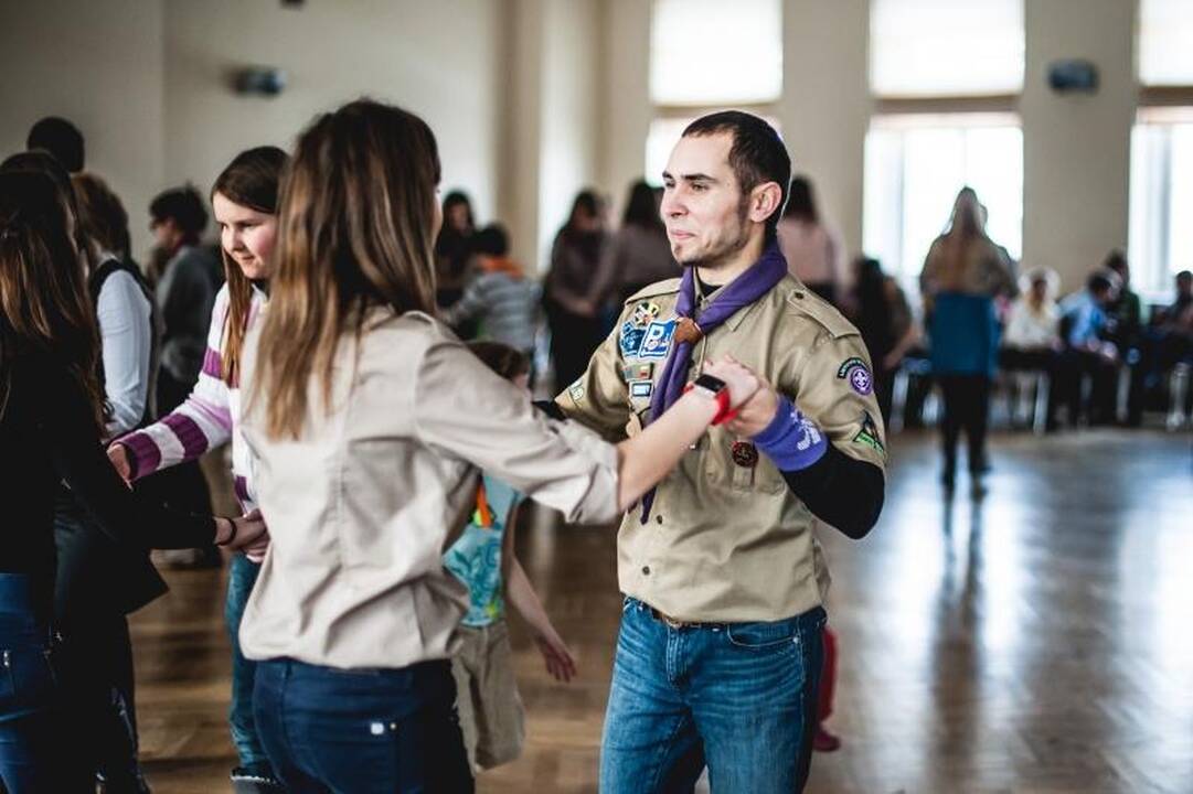 Kauną užplūdę balsingieji skautai varžėsi dainų konkurse