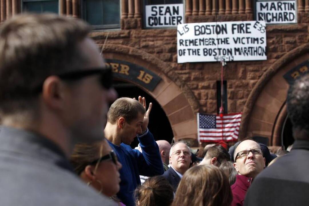 Savaitę po Bostono maratono gyventojai paminėjo tylos minute