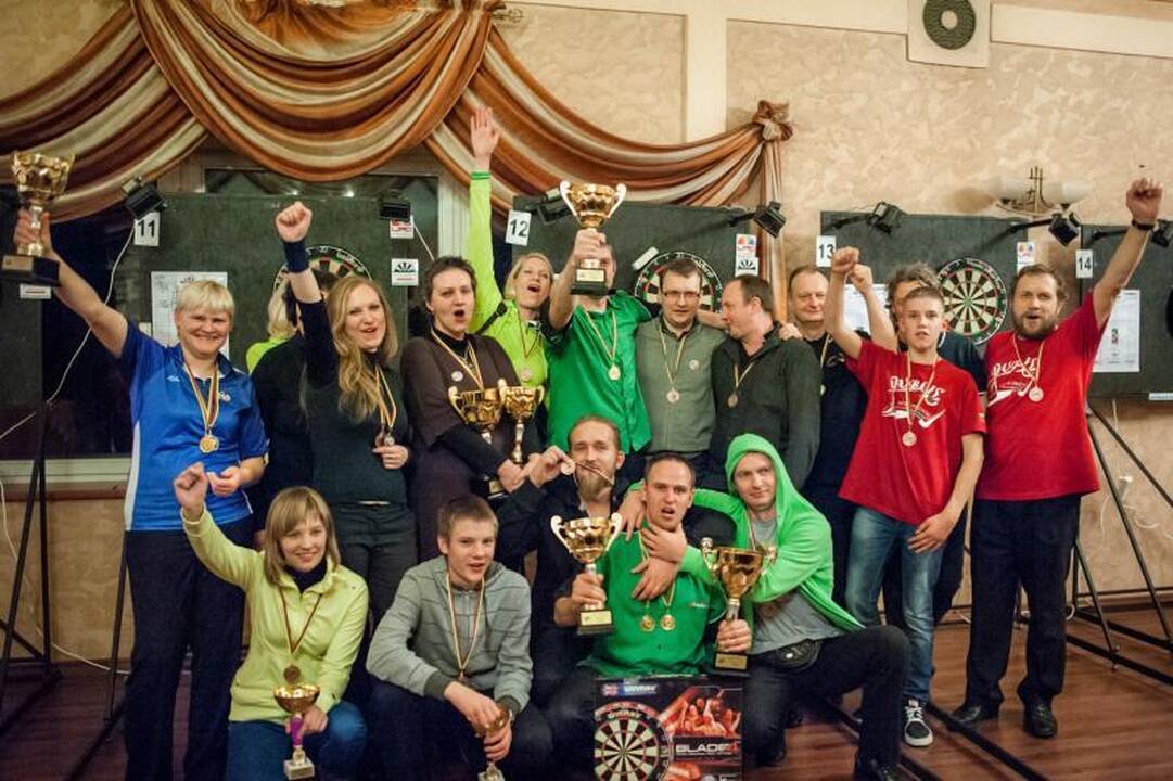 Lietuvos smiginio čempionate žaidimo madas diktavo kauniečiai