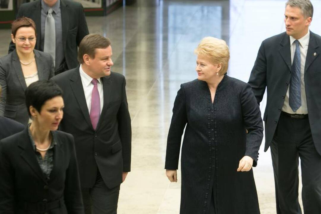 Prezidentė: tikiuosi, A.Butkevičiui užteks principingumo dėl ministrų