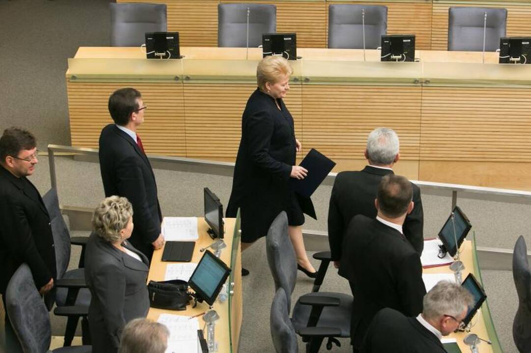 Prezidentė: tikiuosi, A.Butkevičiui užteks principingumo dėl ministrų