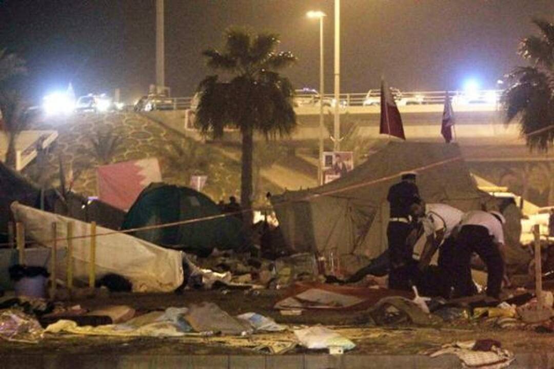 Bahreine protestuotojai vėl užėmė centrinę sostinės aikštę