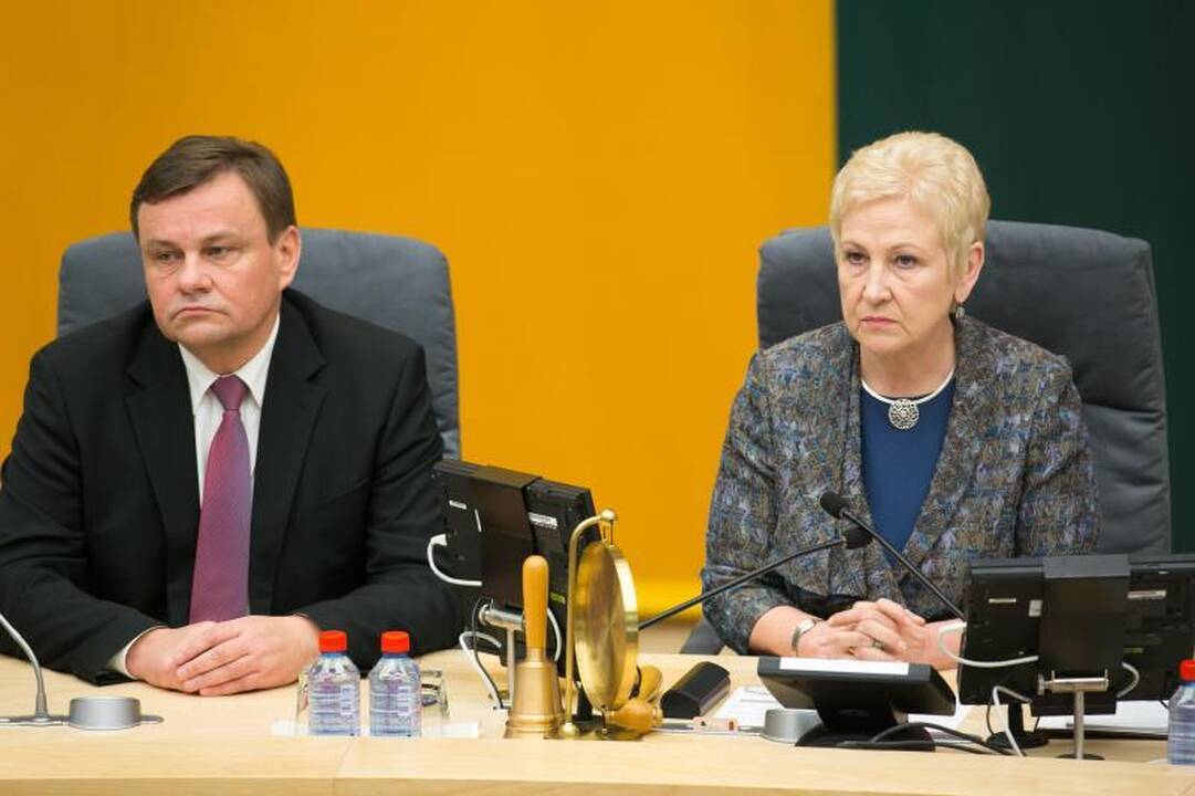 Prezidentė: tikiuosi, A.Butkevičiui užteks principingumo dėl ministrų