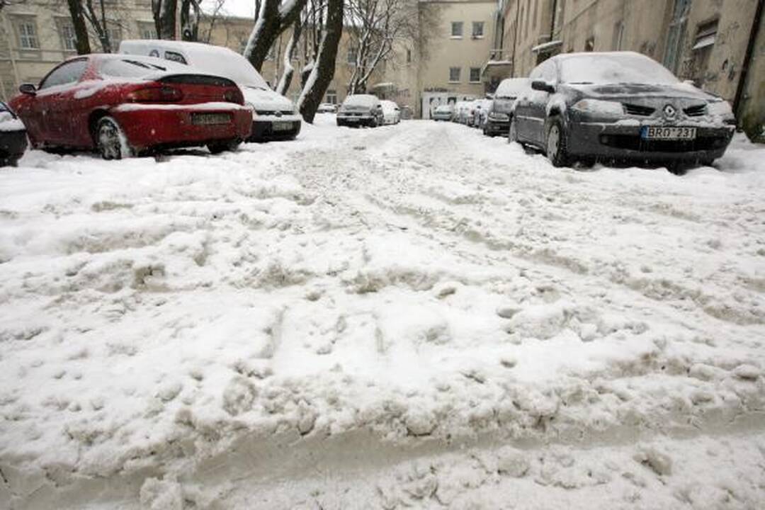 Sniego stichija siaučia, Vilniaus gatvės nevalomos (papildyta)