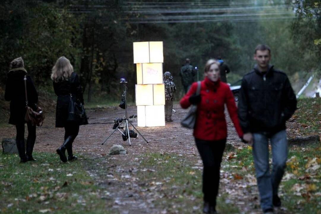 Pilaitės rajonas sužibo šviesų instaliacijomis