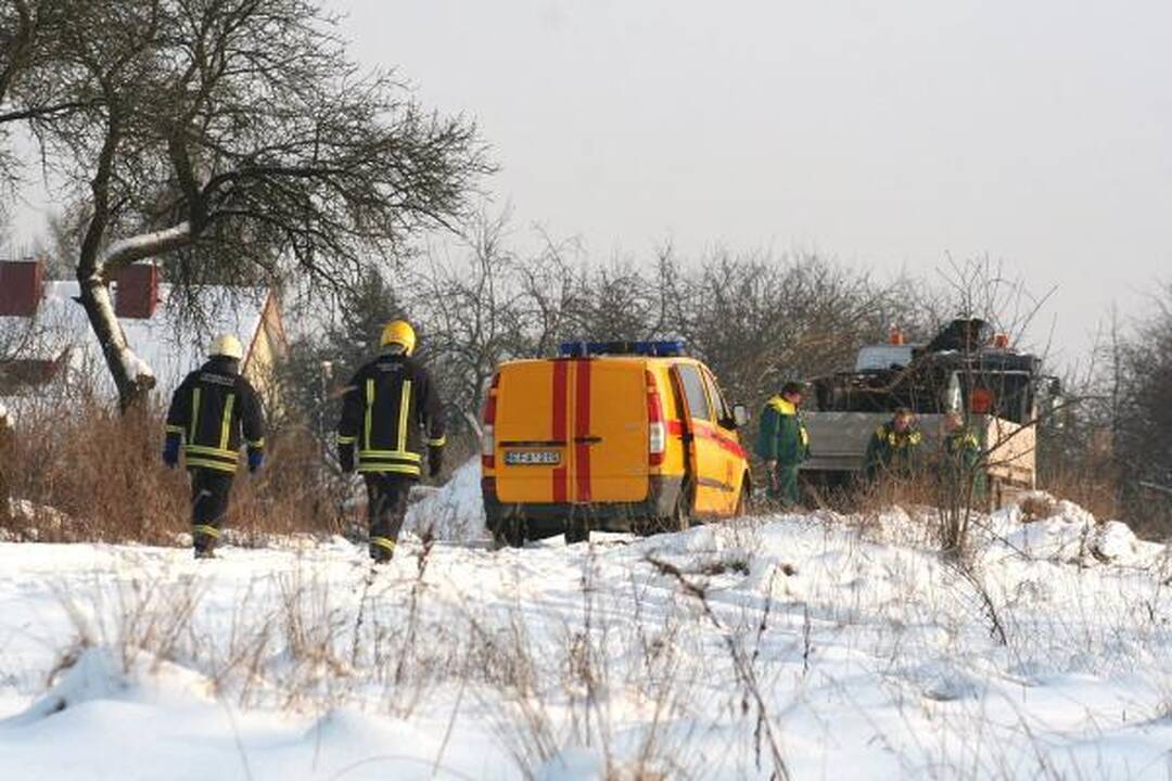 Dėl nevalytų kelių - dujų avarija Naujojoje Vilnioje