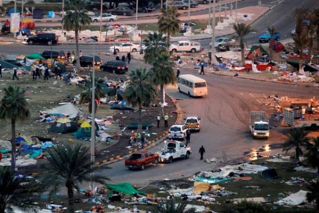 Bahreine protestuotojai vėl užėmė centrinę sostinės aikštę