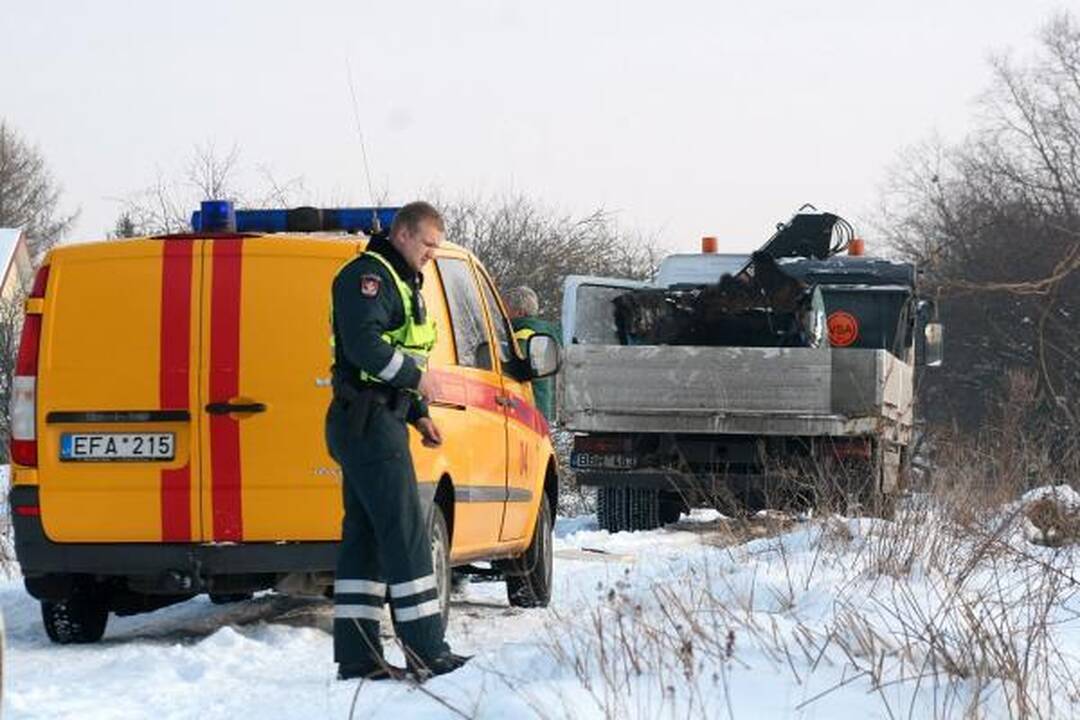 Dėl nevalytų kelių - dujų avarija Naujojoje Vilnioje