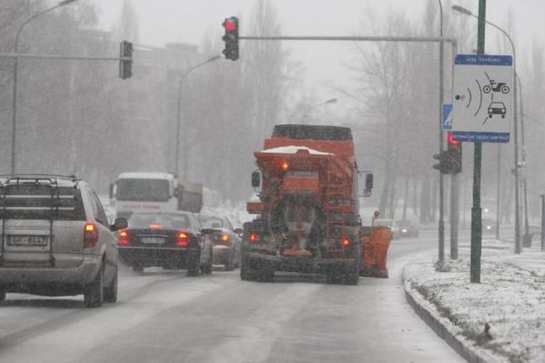 Klaipėdos kelininkams ir vairuotojams pūgos išbandymas