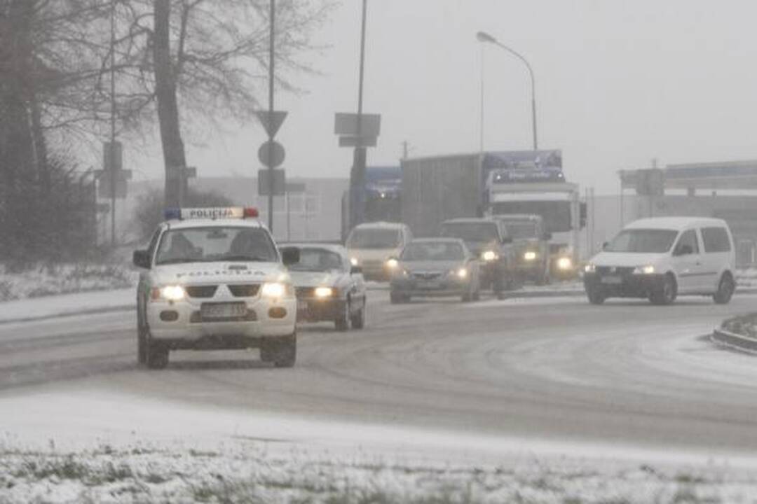 Klaipėdos kelininkams ir vairuotojams pūgos išbandymas